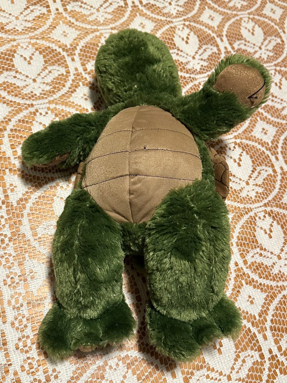 Vintage 2001 The Bear Factory 16" Turtle Plush Stuffed Animal with Pocket Shell